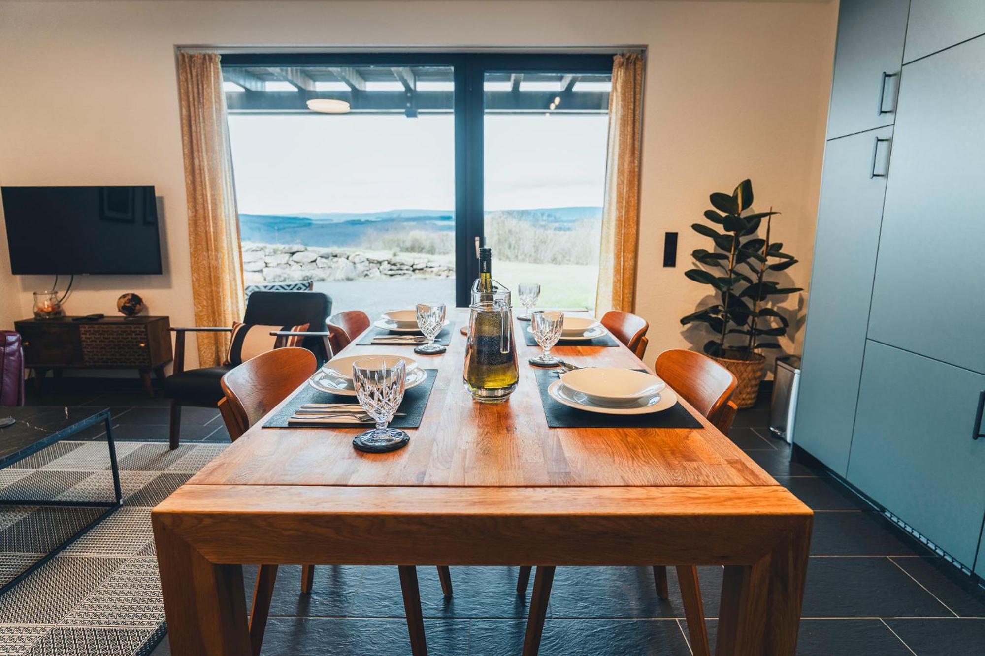 Hunsrueck Valley View Apartment With Cedar Sauna Bruschied المظهر الخارجي الصورة