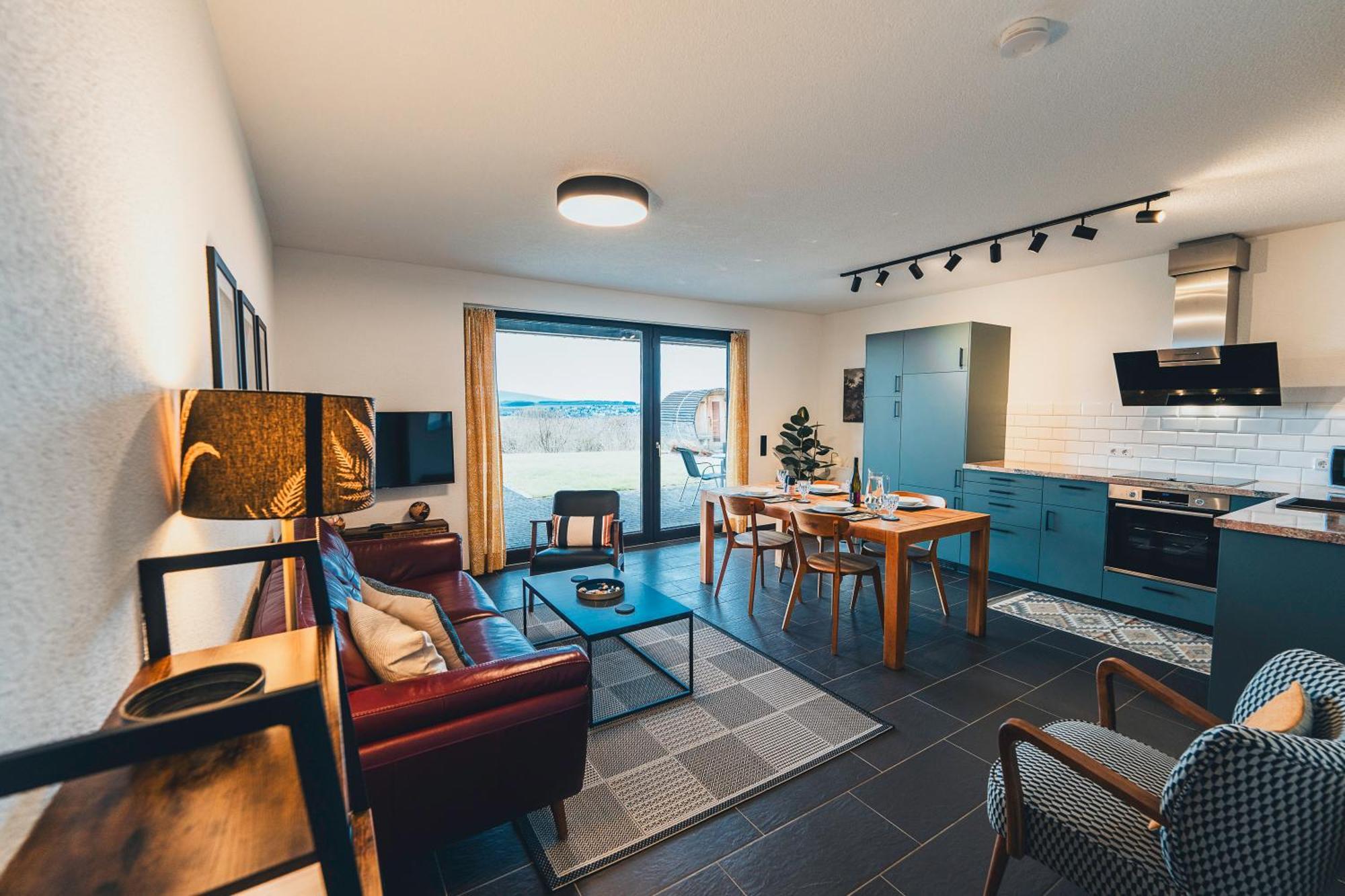 Hunsrueck Valley View Apartment With Cedar Sauna Bruschied المظهر الخارجي الصورة