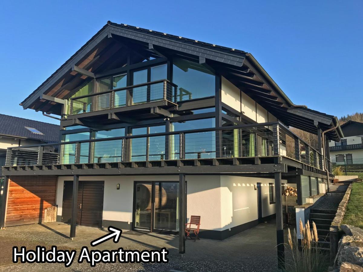 Hunsrueck Valley View Apartment With Cedar Sauna Bruschied المظهر الخارجي الصورة
